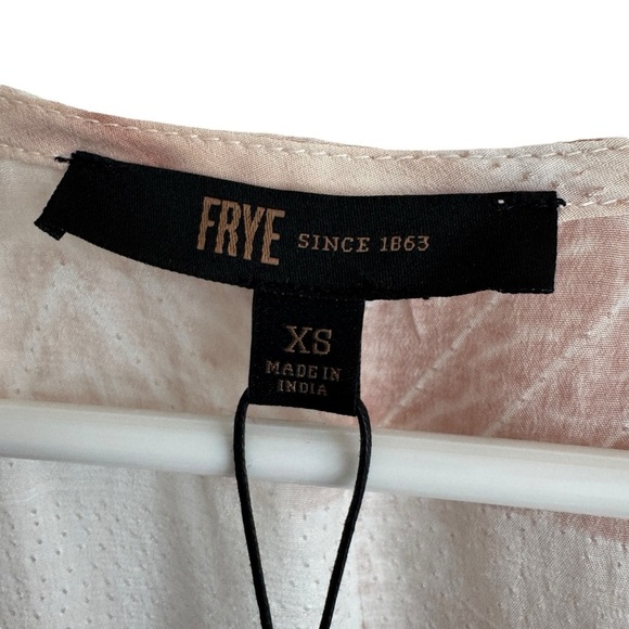 NWT Frye Shibori V-Neck Dress, Deauville Mauve, Size XS - Picture 8 of 12